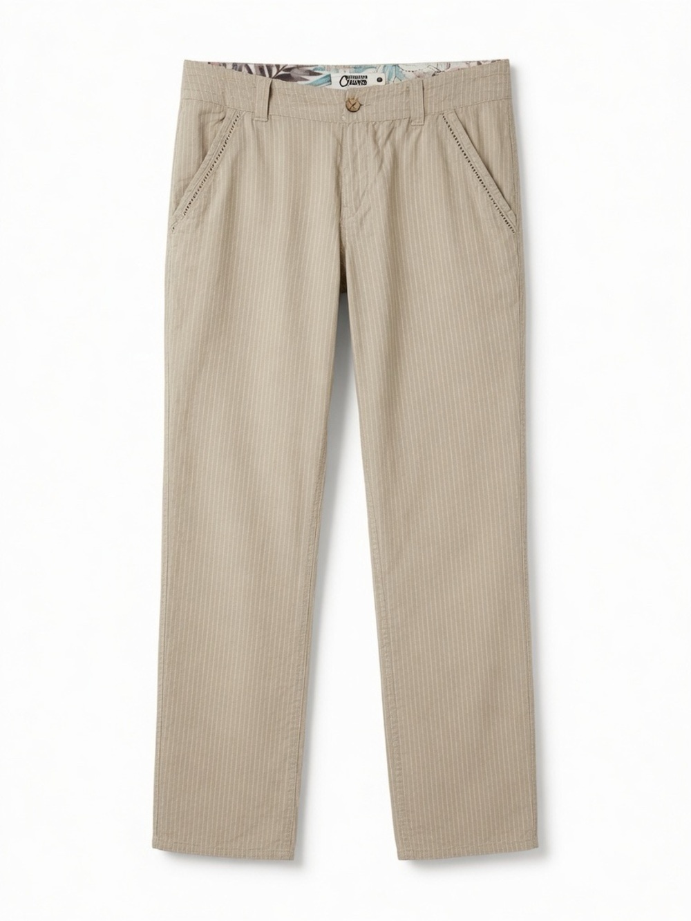 Mountain Khakis women’s  Beige Pinstripe Chino Pants